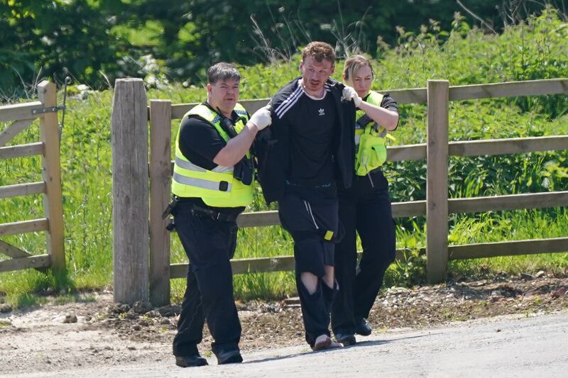 Daniel Boulton was detained at Hallington House Farm, on the outskirts of Louth, Lincolnshire after stabbing Pc Denniss