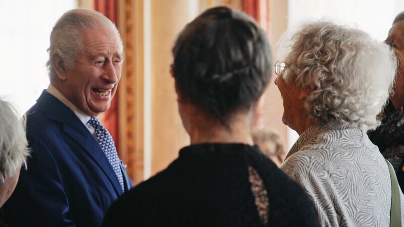 The King surprised 12 of the women during a visit to Buckingham Palace in December 2023