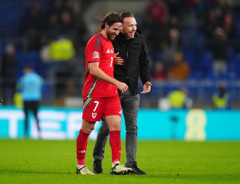 Manager Craig Bellamy (left) has called Joe Allen (right) one of Wales’ greatest players