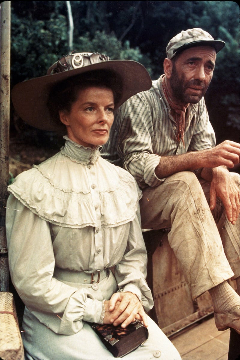 Humphrey Bogart and Katharine Hepburn in The African Queen (1951)