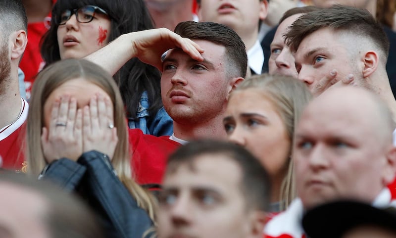 Liverpool Fans Watch Liverpool v Real Madrid