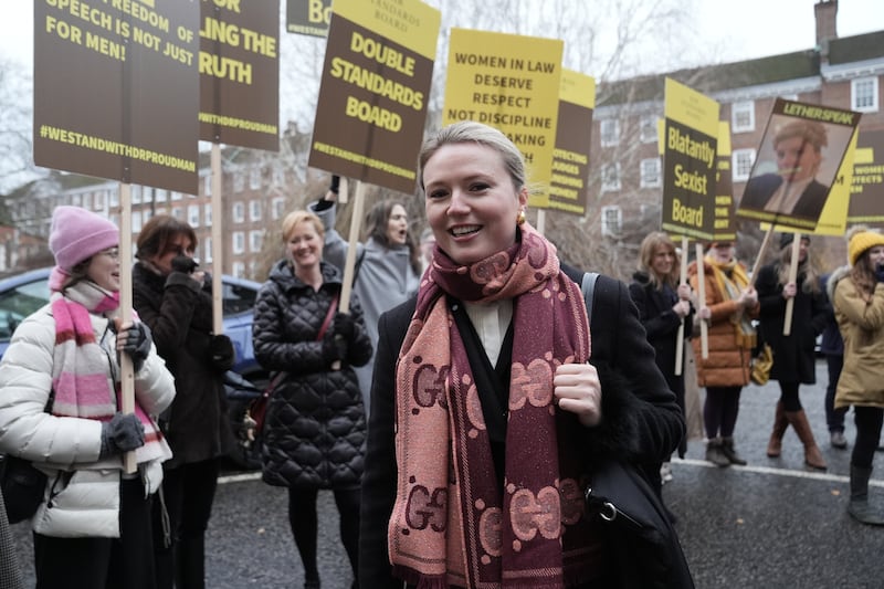 People came to support Dr Proudman at her tribunal