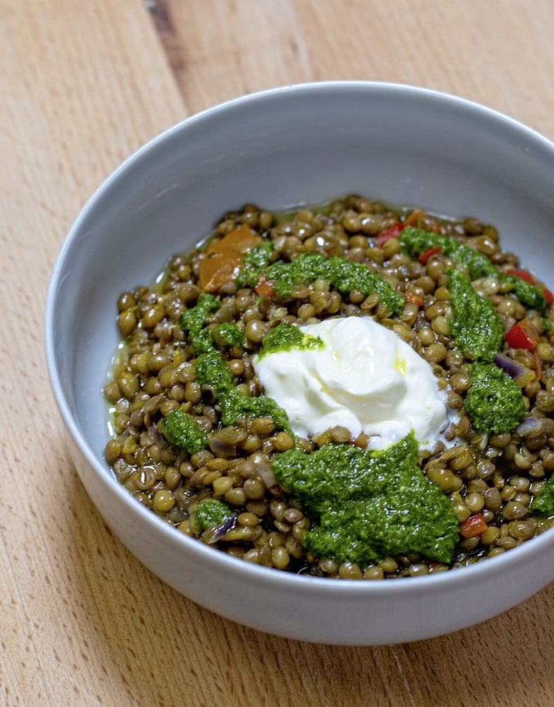 Spiced lentils 