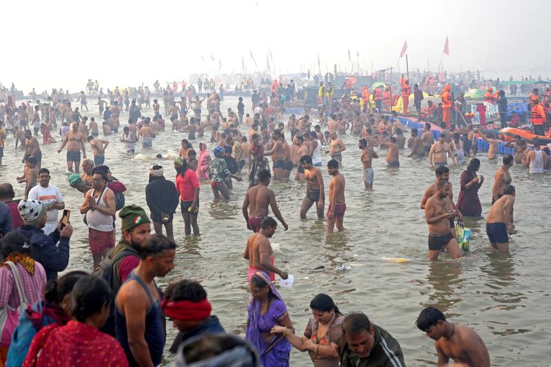 The Sangam is the confluence of the Ganges, the Yamuna and the mythical Saraswati rivers (AP)