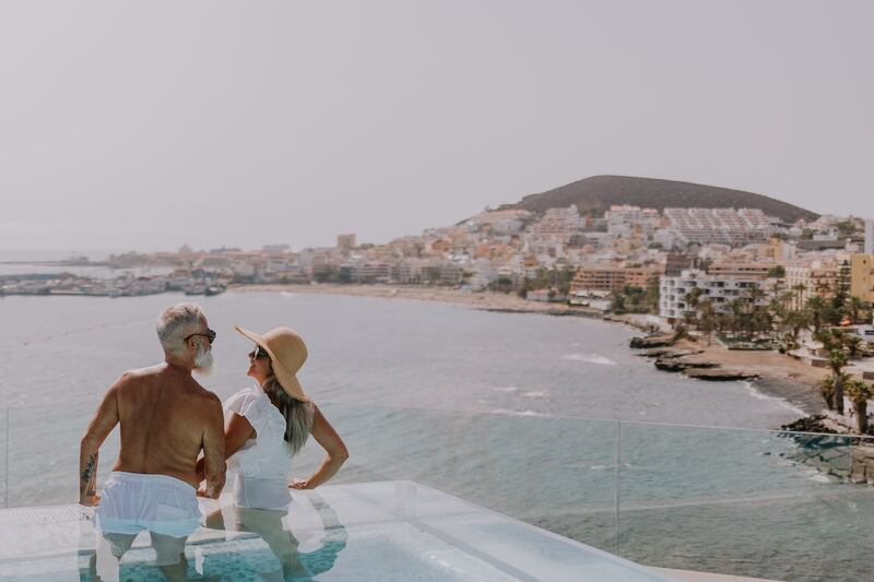 Couple in Infinity Pool