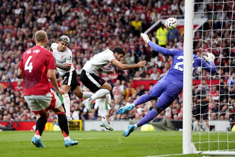 Luis Diaz scores Liverpool’s opener