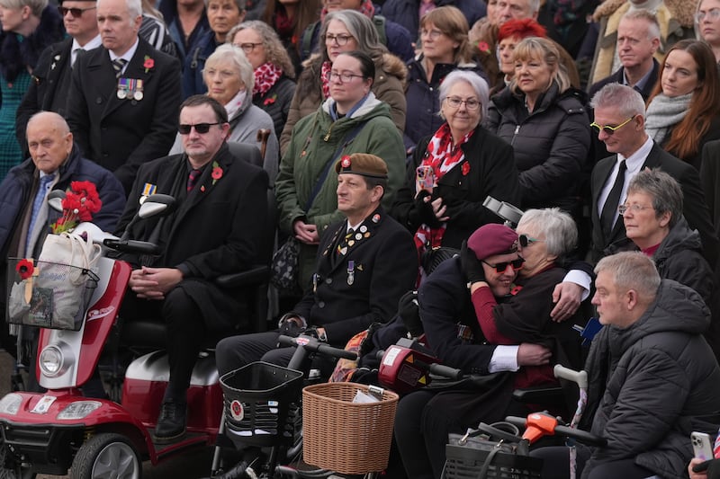 Hundreds of people attended the ceremony