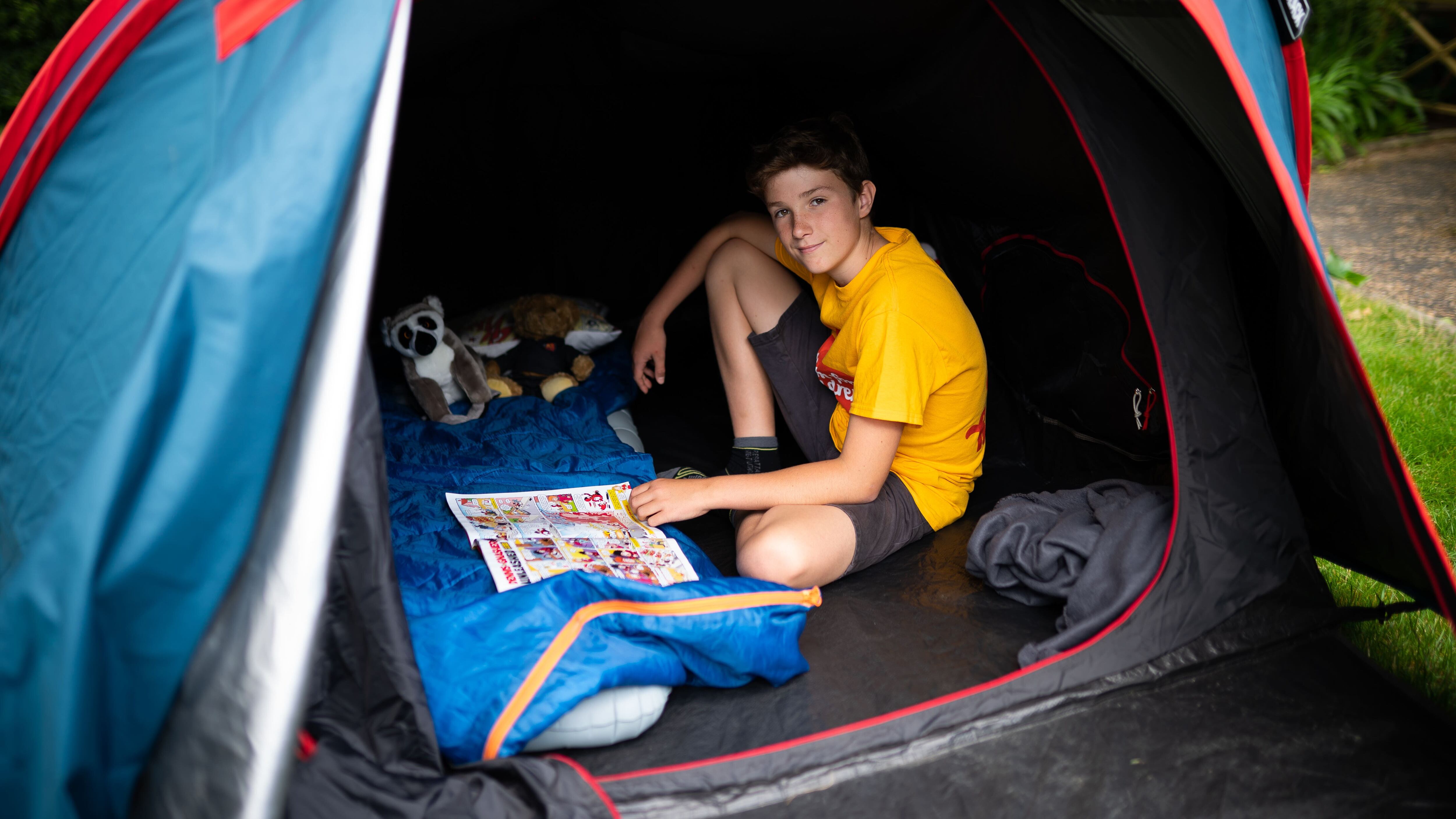 ‘Boy in the tent’ Max Woosey, 13, has raised £700,000 for the North Devon Hospice since March 2020.
