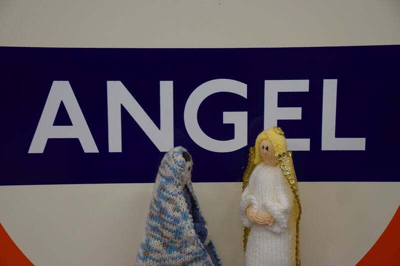 Mary was visited by the angel Gabriel at Angel station