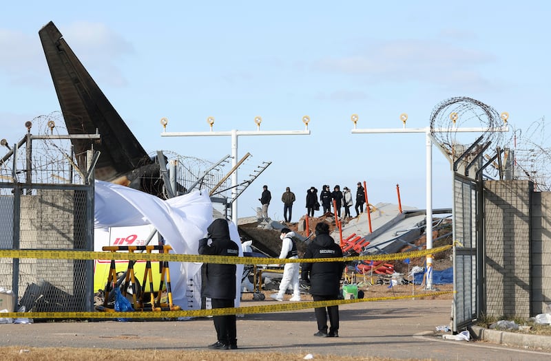 Safety checks are under way (Kim Sung-min/Yonhap via AP)