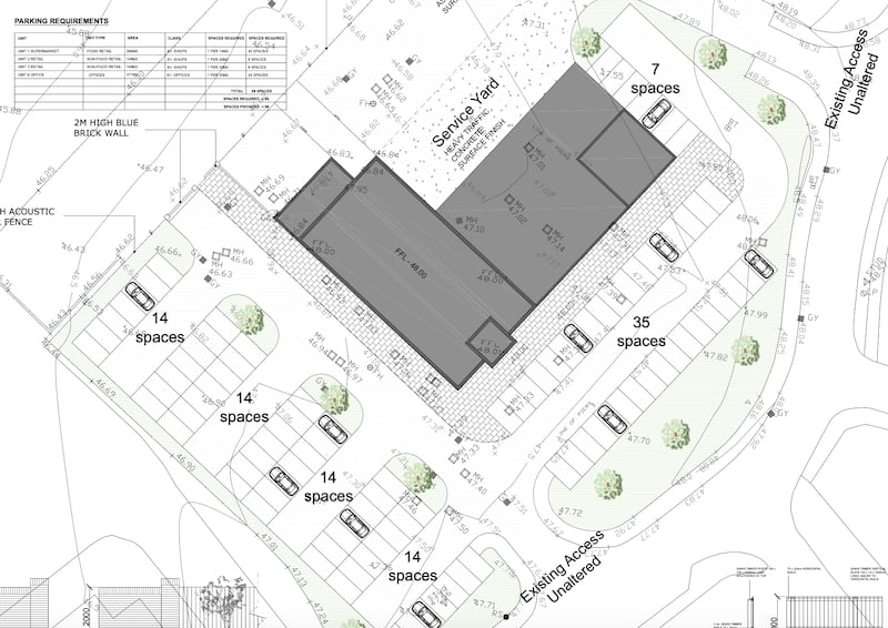 Plans for the plot include almost 100 car parking spaces (Planning Portal / McCreanor Company Architects MCCA)