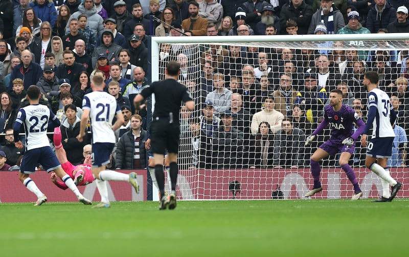 Sammie Szmodics opens the scoring with an acrobatic effort