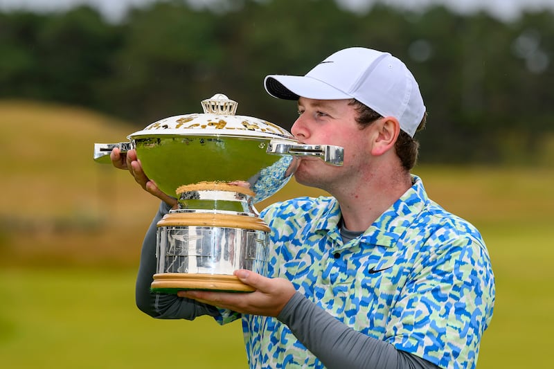 Robert MacIntyre celebrated long and hard after winning the Scottish Open