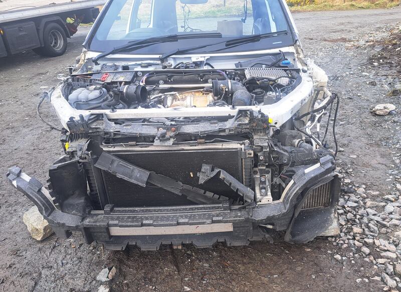 Images of the white Audi Q7 found near Lough Hill Bog outside Ballybofey, Co. Donegal.