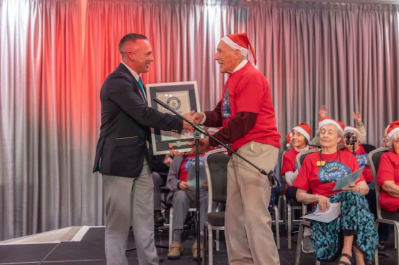 Residents across seven care homes in Warwickshire came together to break the record for World’s Oldest Choir (Runwood Homes)