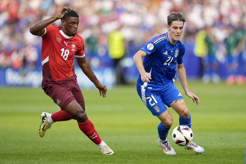 Kwadwo Duah (left) has helped Switzerland reach the last eight at Euro 2024