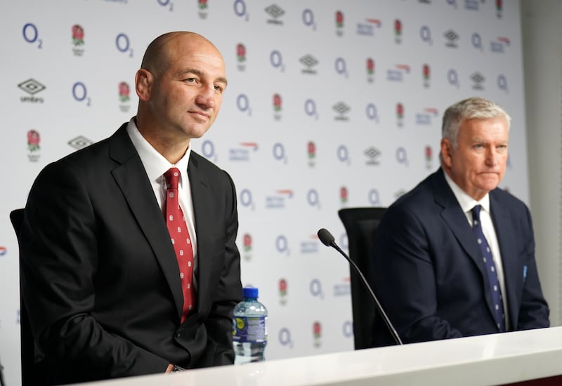 England head coach Steve Borthwick and RFU chief executive Bill Sweeney