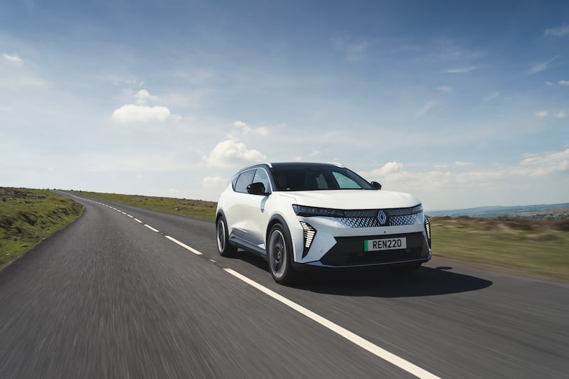 The Scenic E-Tech now rivals the Tesla Model Y. (Credit: Renault Press UK)