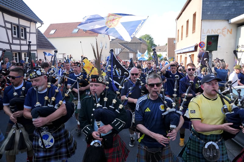 The Tartan Army backed Scotland in Germany