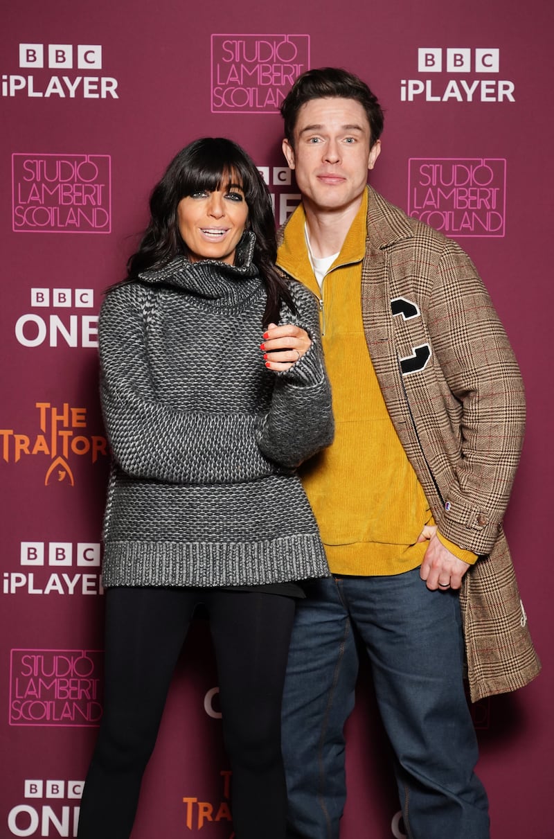 Claudia Winkleman and Ed Gamble at a photocall for the launch of BBC’s the Traitors