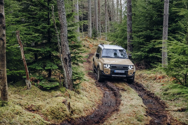 There’s lots of ground clearance in the Land Cruiser