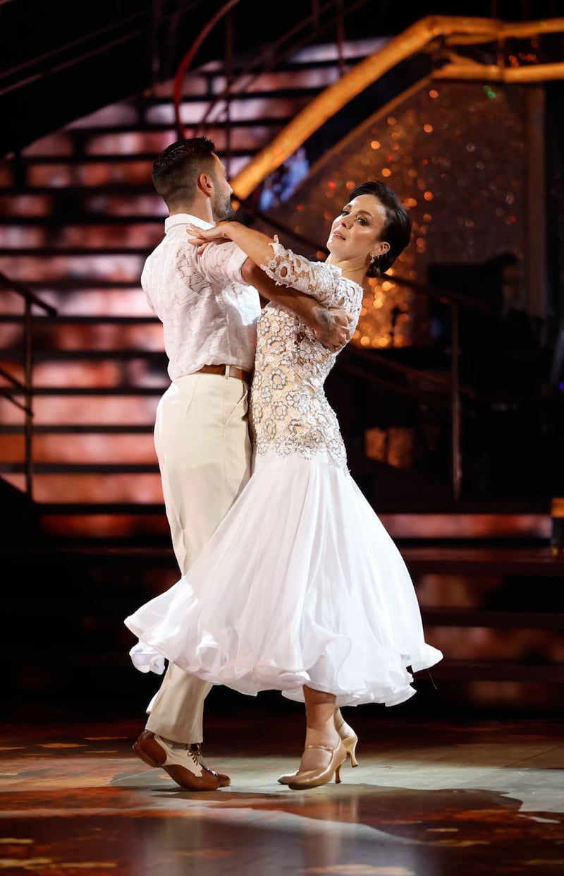 Amanda Abbington and Giovanni Pernice dancing together on last year’s Strictly