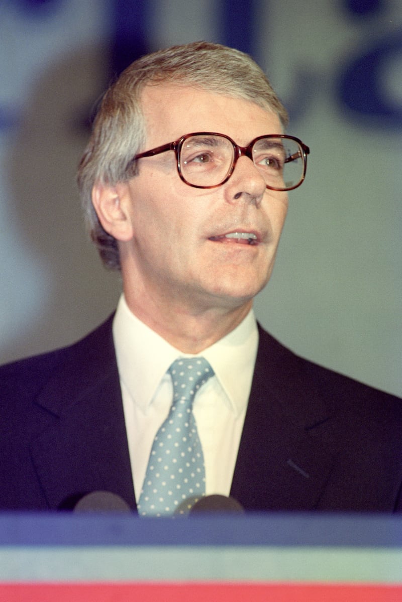 Sir John Major during his time as prime minister