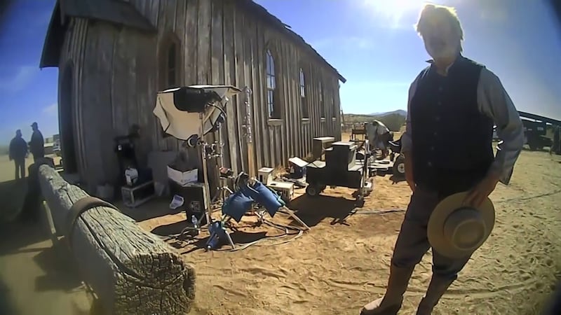 Alec Baldwin on the set of the movie Rust following the incident in which Halyna Hutchins was killed (Santa Fe County Sheriff)