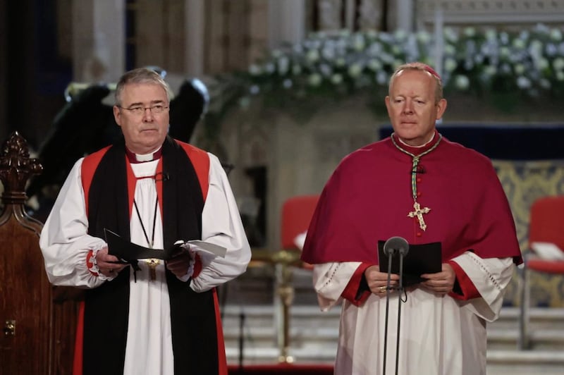 Church of Ireland Archbishop of Armagh John McDowell, pictured left, and Catholic Archbishop of Armagh Eamon Martin 