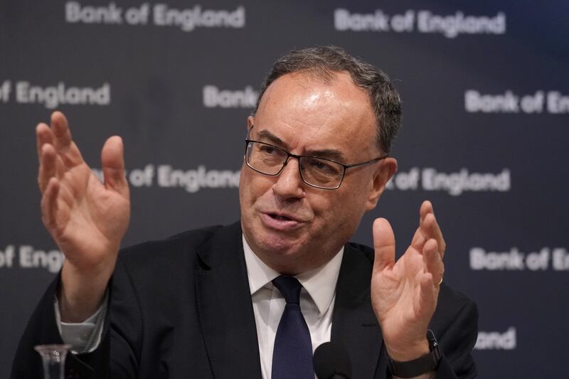 Andrew Bailey, governor of the Bank of England, said he thinks interest rates could come down ‘gradually over time’