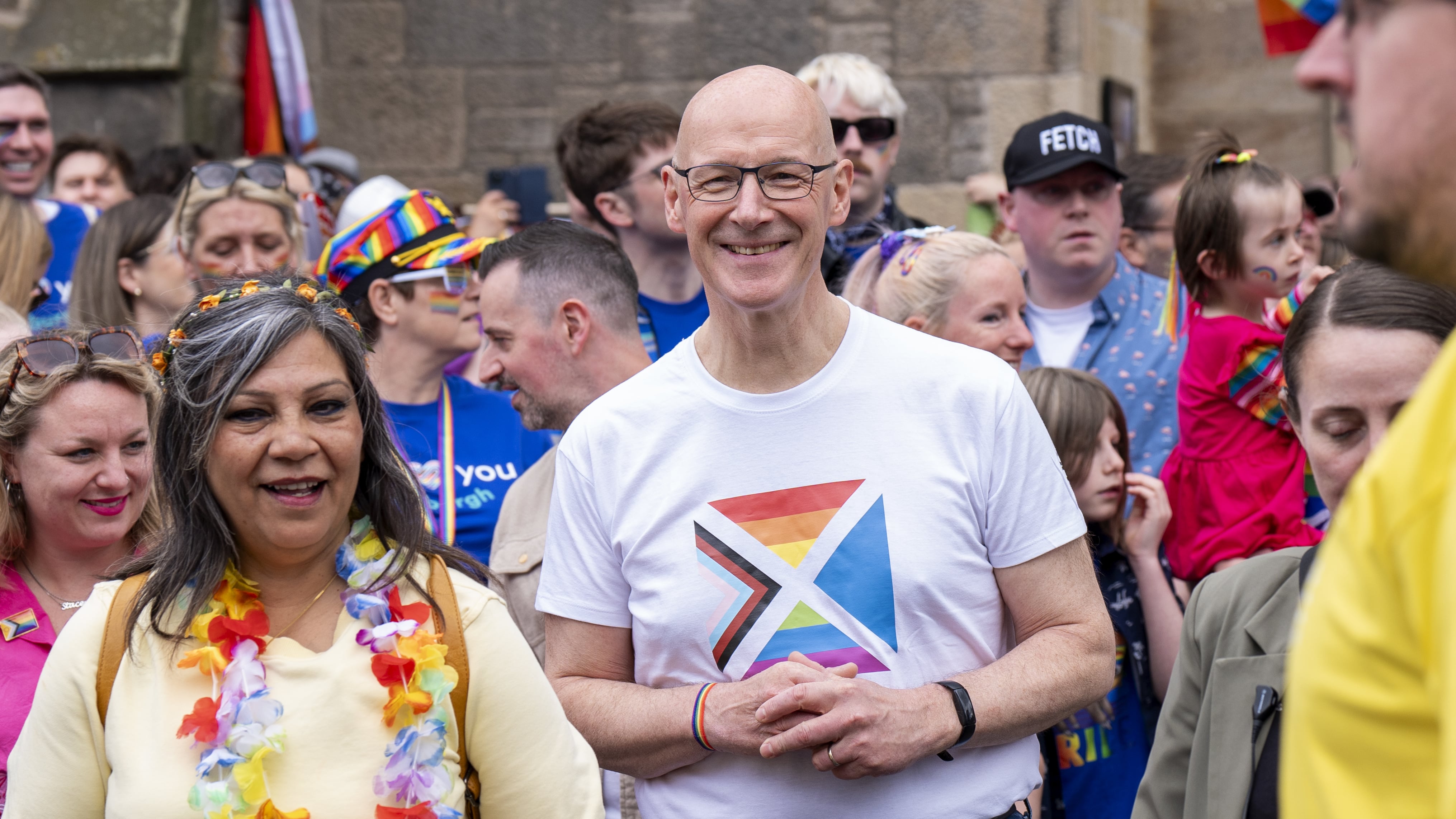 The First Minister spoke after marching in Edinburgh Pride