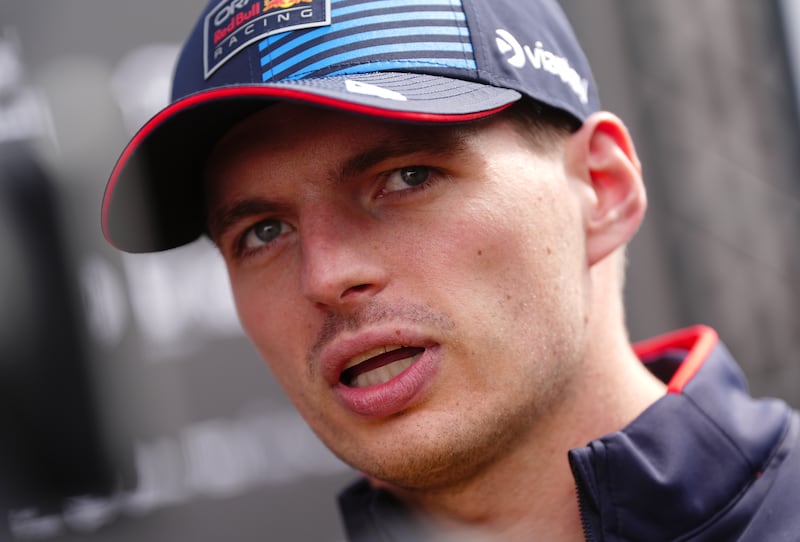 Max Verstappen was warned over his language in the press conference