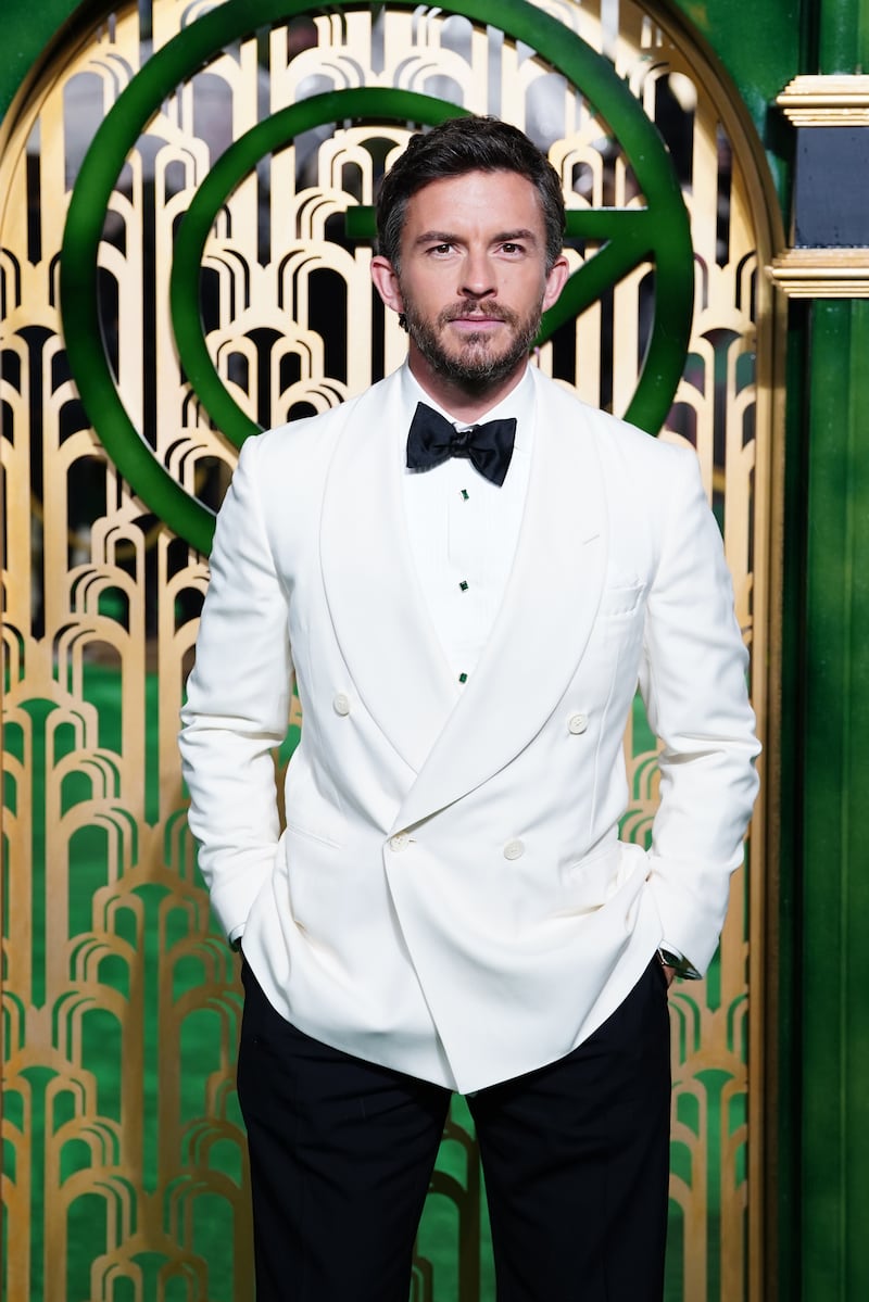 Jonathan Bailey arriving for the UK premiere of Wicked at the Royal Festival Hall, Southbank Centre in London