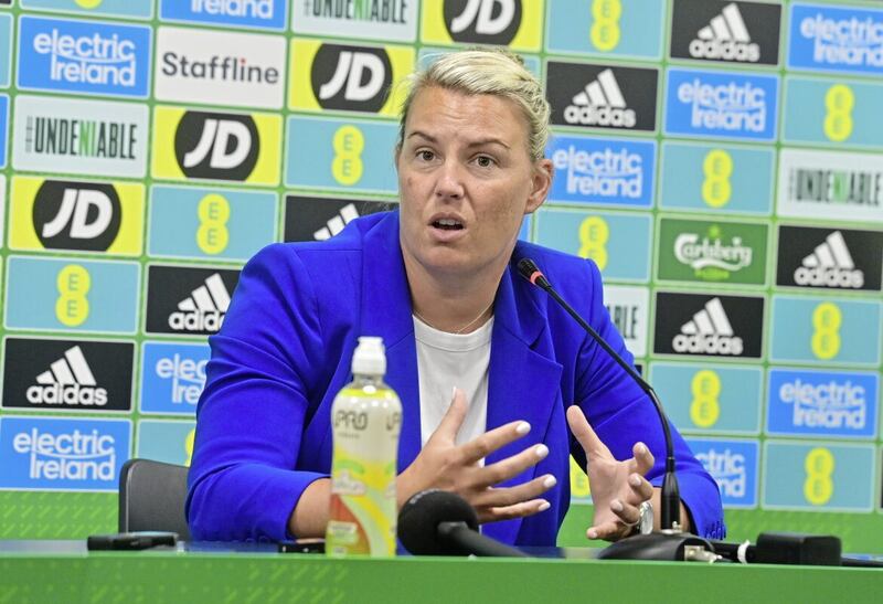 Tanya Oxtoby, the new manager of the Northern Ireland senior women&#39;s team, cut an impressive figure at her unveiling earlier this month 