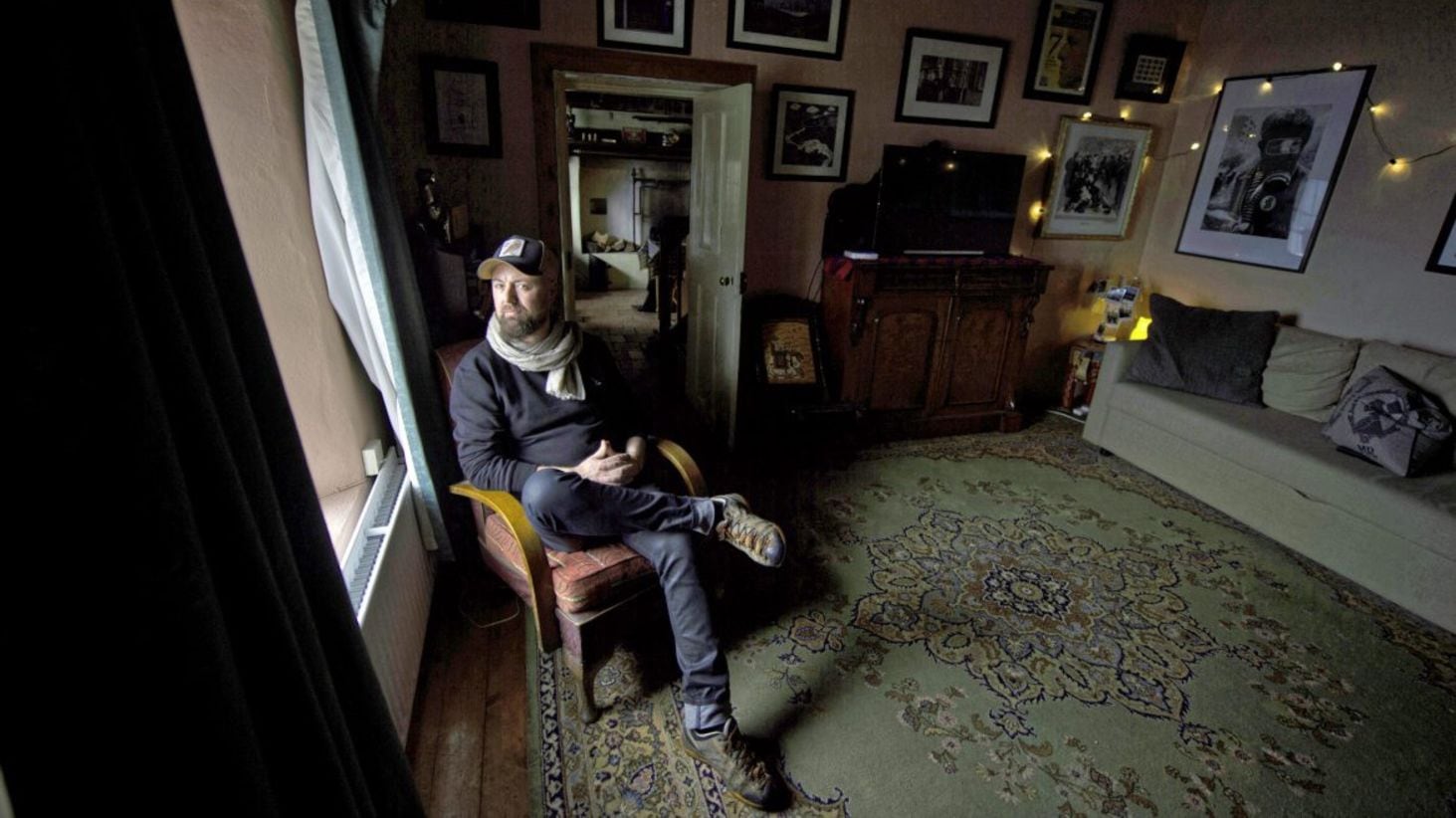 Photographer Cathal McNaughton at his home in Waterfoot. Picture by Charles McQuillan 