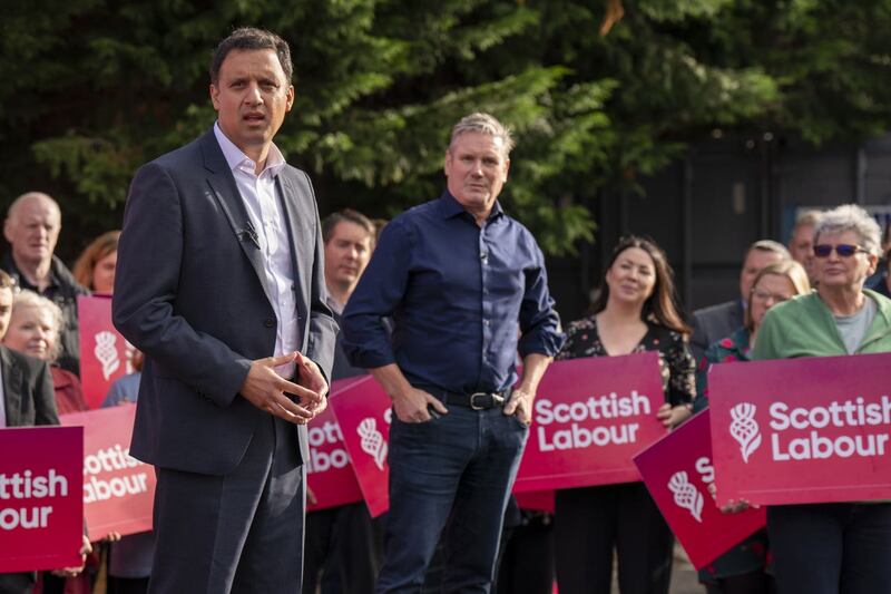 Anas Sarwar and Keir Starmer