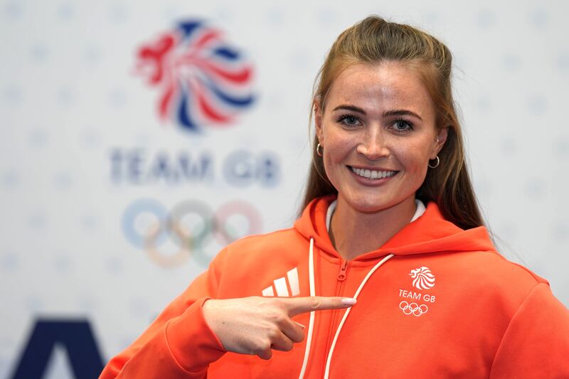 Rebecca Shorten during a Team GB kitting out session ahead of the 2024 Paris Olympics at the Birmingham National Exhibition Centre. PIC: Jacob King/PA Wire