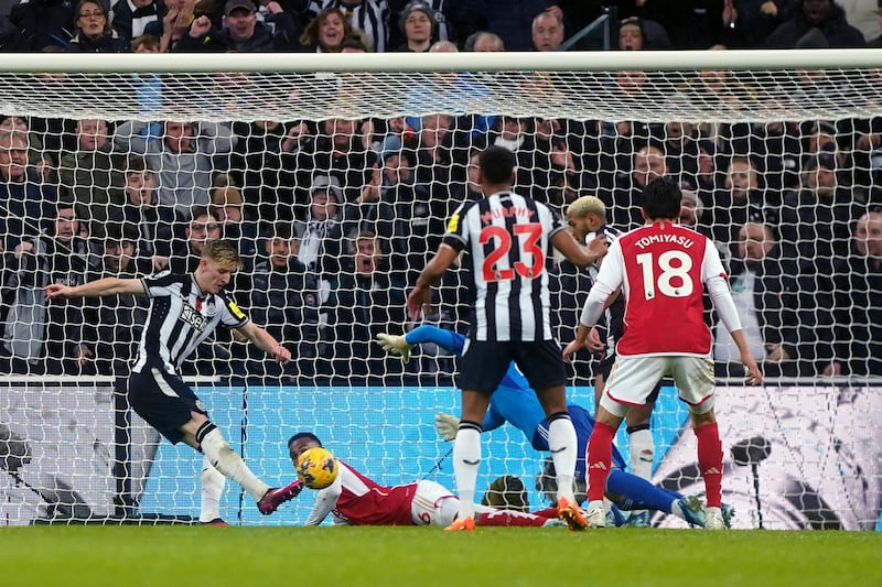 Anthony Gordon fires Newcastle to a controversial 1-0 win over Arsenal last season