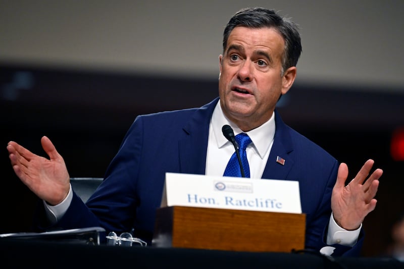 John Ratcliffe appearing before the Senate Intelligence Committee for his confirmation hearing (John McDonnell/AP)