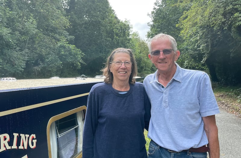 Bruce and Lauris Crook have been unable to move their boat since Monday