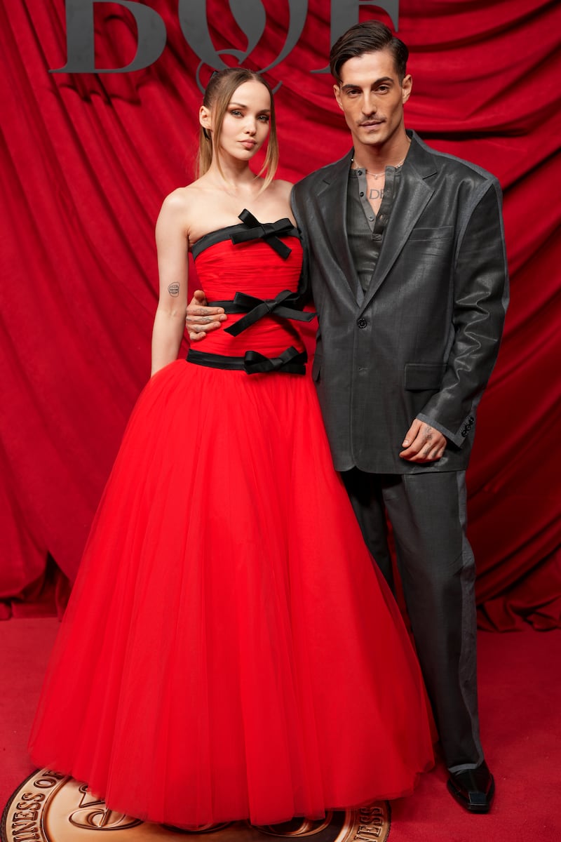 Dove Cameron and Damiano David (Scott A Garfitt/Invision/AP)