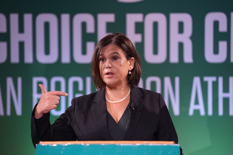 Sinn Fein President Mary Lou McDonald defended the pledge as she launched her party’s manifesto in Dublin