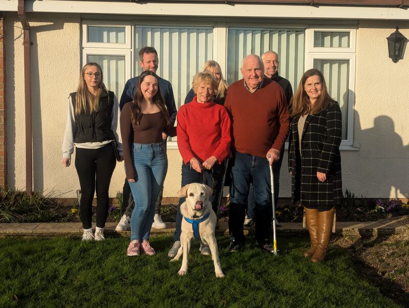 Rita and Philip Potter and their family said they are ‘so, so grateful’ to the RSPCA for reuniting their beloved pet labrador, Daisy (RSPCA)