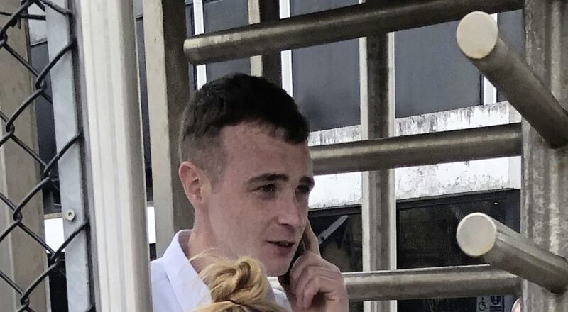 Damien Rush (28) pictured at Lisburn Magistrates Court 