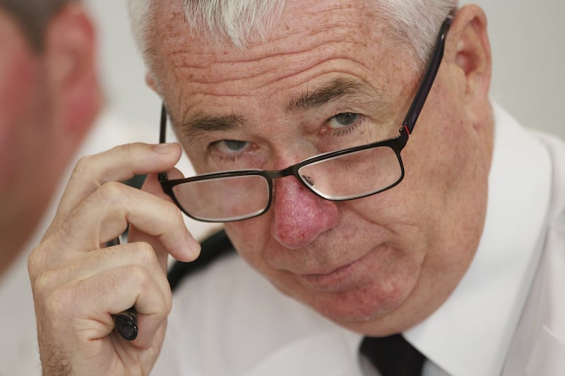 PSNI Chief Constable Jon Boutcher during a meeting of the Northern Ireland Policing Board in Belfast