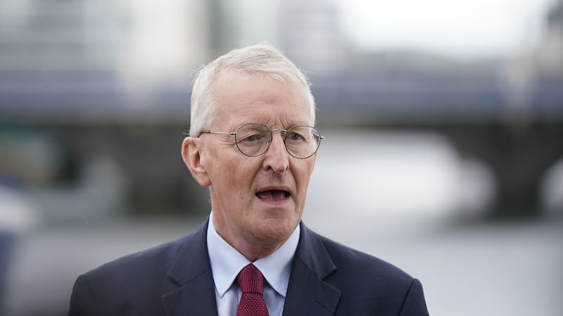 Northern Ireland Secretary Hilary Benn speaks to the media outside Waterfront Hall during a visit to Belfast, following the Labour Party’s victory in the 2024 General election. Picture date: Sunday July 7, 2024.