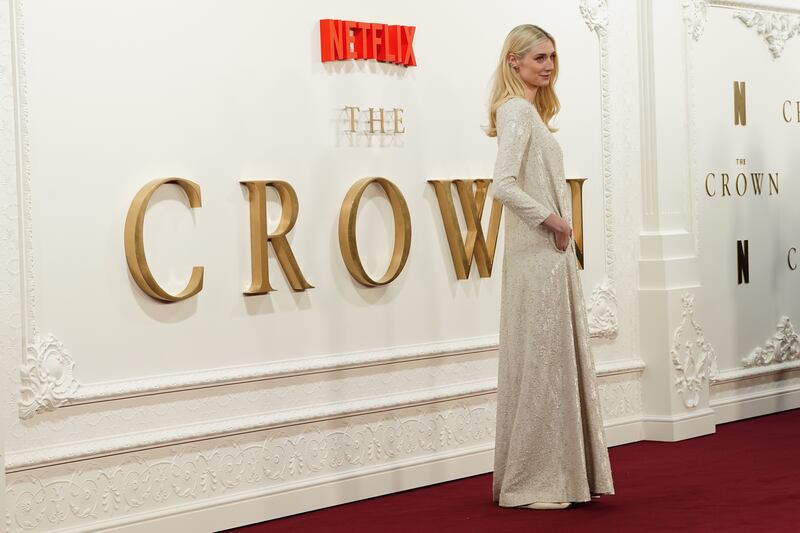 Elizabeth Debicki arrives for the Crown finale celebration at the Royal Festival Hall