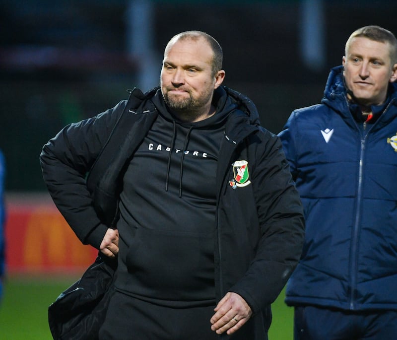 Saturday's defeat to Carrick Rangers at the Oval has piled more pressure on Glentoran manager Warren Feeney