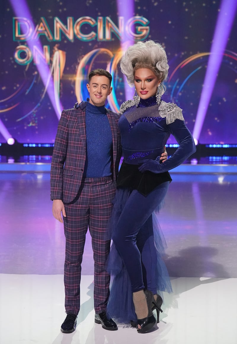 Colin Grafton and The Vivienne during a photocall for Dancing On Ice 2023