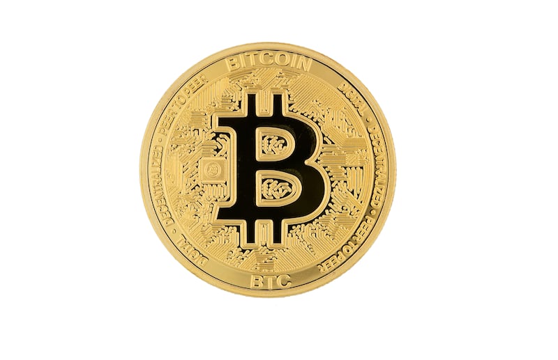 A bitcoin medallion